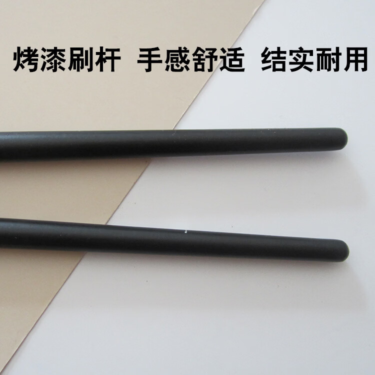 【厂家直供】眼线刷刀锋扁头斜角眉刷化妆刷套装单支斜头美妆工具 黑色opp袋装