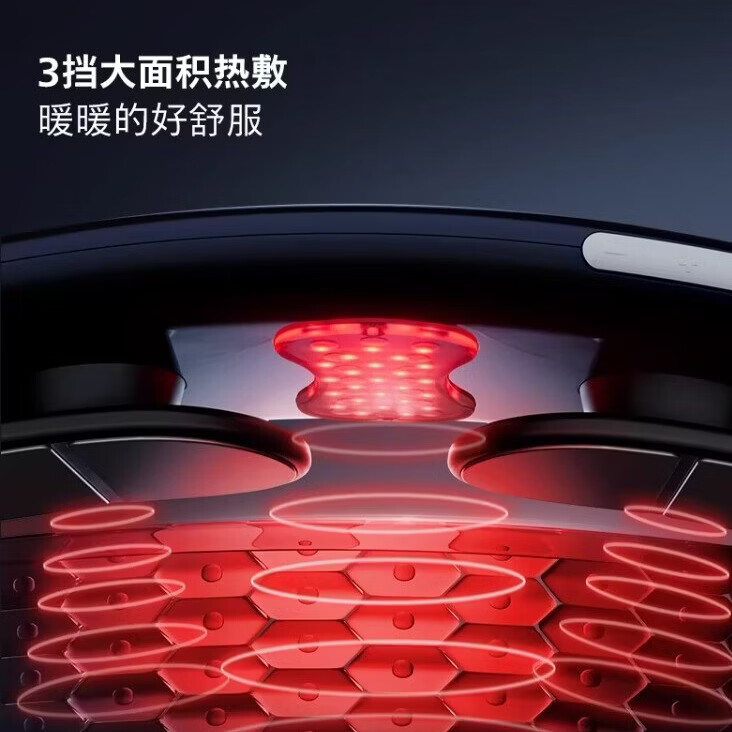 飞利浦（PHILIPS）腰腹部按摩器微振动穴位按摩腰带热敷办公室便携变频脉冲护腰带生日情人节新年礼物送女友老婆闺蜜 夜幕蓝【6档模式+15档力度+3档热敷】