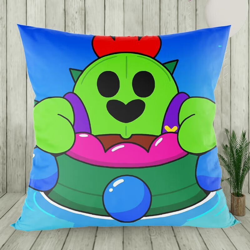 CLCEY执爱荒野乱斗周边抱枕波克柯尔特杰克定制卡通沙发玩偶靠垫 1 60x 35x35CM迷你(枕套枕芯) 1