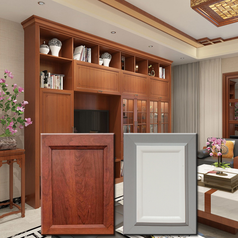 巨客 柜门定制实木拼框门板定做包覆门欧式衣柜门平开门高光pet吸塑门