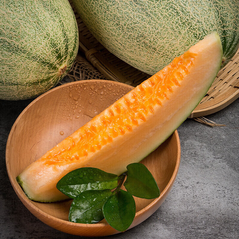 果食鲜丰海南哈密瓜水果整箱当季时令水果年货送礼 净重4.5-5斤【手工挑选】