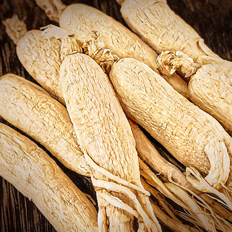 长白山人参精选全须干人参生晒参礼袋装 煲汤泡水泡酒节日健康礼品 全须生晒参 20g*4盒 赠2个礼袋