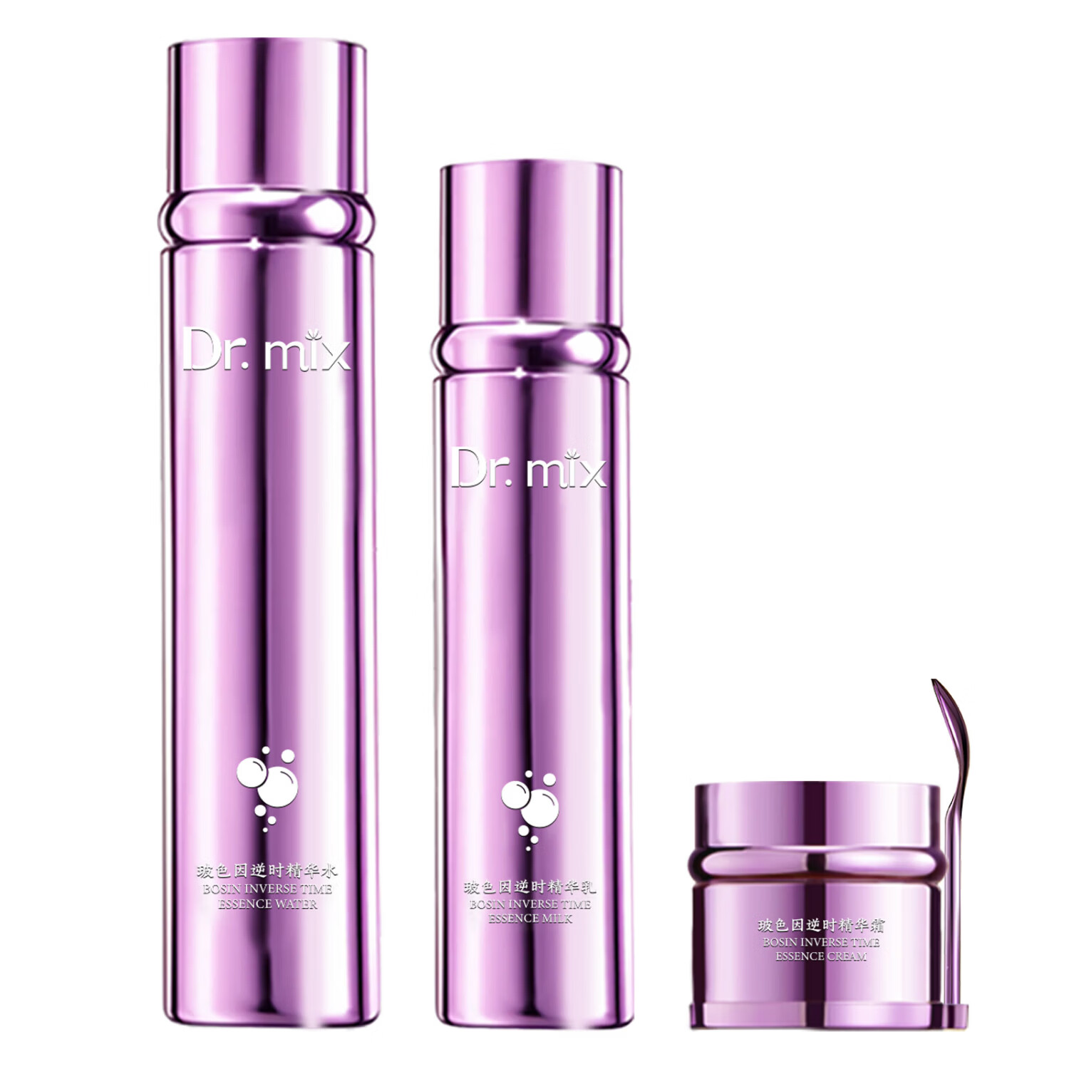 DR.TOUCH玻色因逆时精华水乳抗衰老套装7天紧致抗皱14天去黄提亮补水保湿 玻色因水120ml+乳100ml+面霜50g