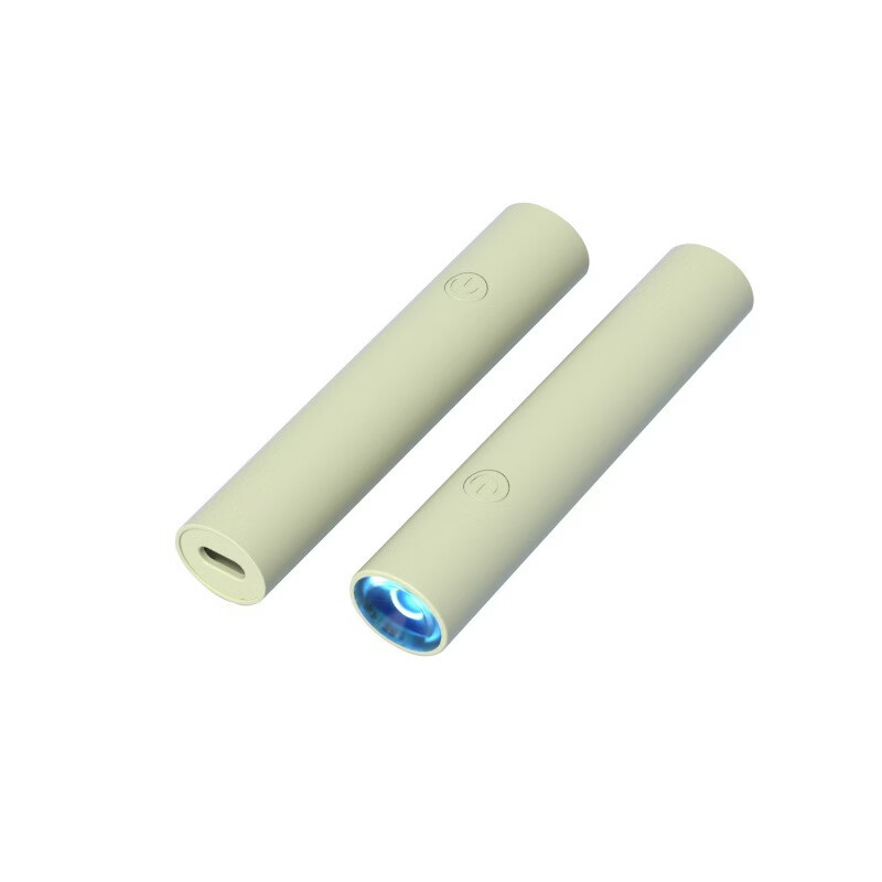 【优选好物】手持美甲一字灯小型便携美甲灯光疗灯蓄电款固化UV迷 三灯插电