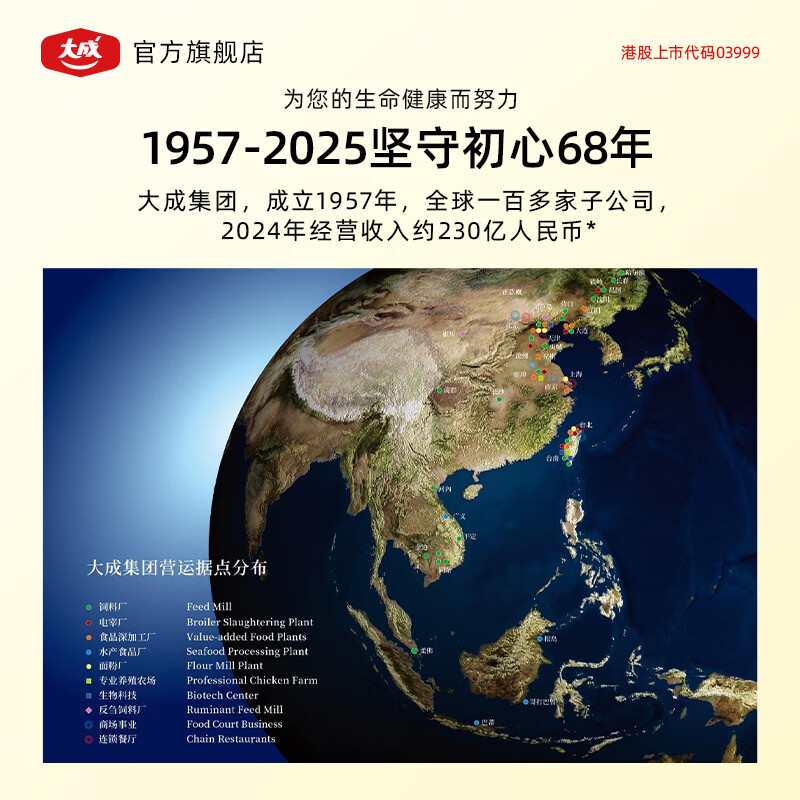 大成betterme水煎鸡扒700g 鸡排鸡胸肉 低脂高蛋白 轻食健身 经典原味700g*3