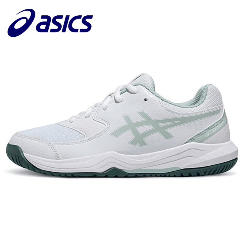 亚瑟士（asics）儿童网球鞋运动鞋舒适透气青少年球鞋 GEL-DEDICATE 8 GS系列男鞋 白色107 33