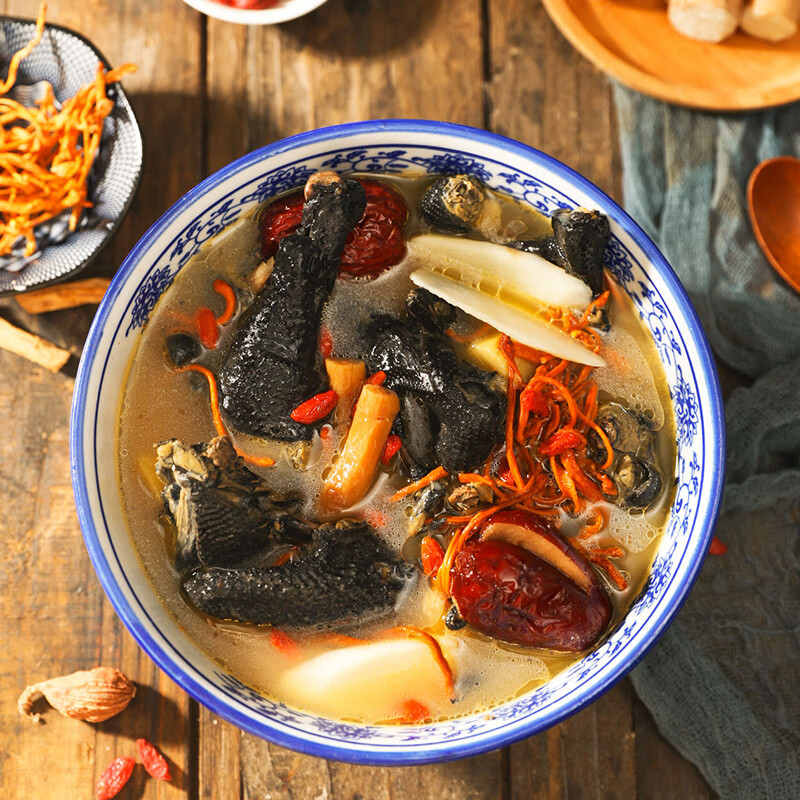 青草家乌鸡农家散养乌骨鸡新鲜冷冻散养乌鸡整鸡滋补煲汤炖汤生鲜950g*3 乌鸡950g*3只