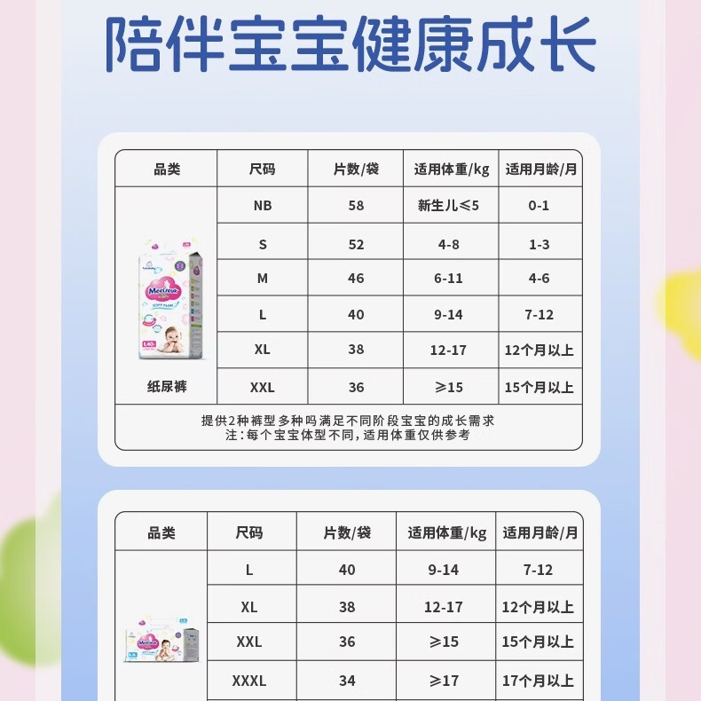 meeireuk花王品质婴儿纸尿裤超薄透气尿不湿英国花王亲肤干爽拉拉裤一体裤 拉拉裤XXXXL码34片