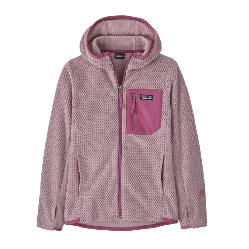 巴塔哥尼亚（Patagonia）大童款 R1 Air Hoody 户外秋冬全拉链连帽款抓绒64810 QVLT-紫罗兰色 XXL(身高155-165CM)