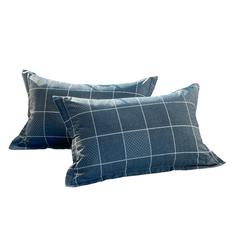 洁丽雅（Grace）A类全棉抗菌枕套100%棉成人枕套家用一对装48*74cm 格调