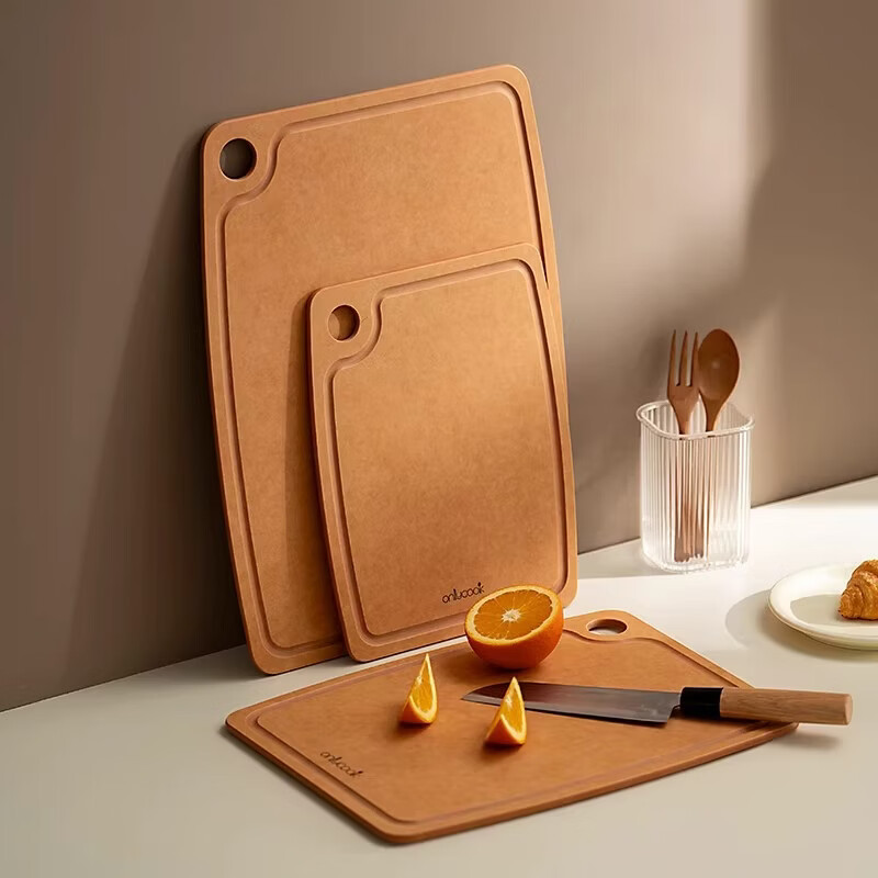 onlycook松木纖維菜板抗菌不易發(fā)霉 家用雙面砧板切水果案板粘板 小號(hào)【30×23.5×0.7cm】2—3人用