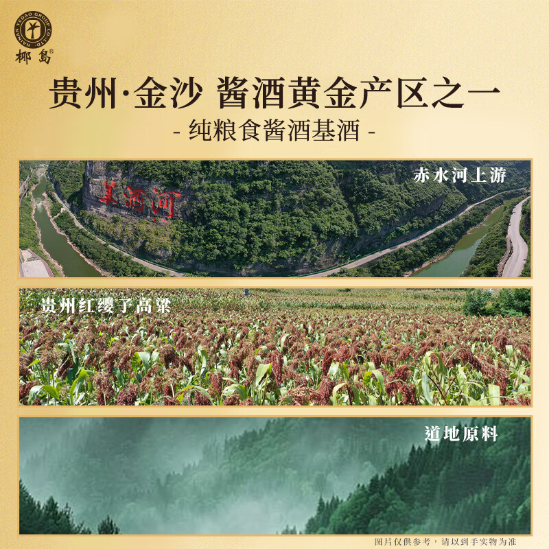 椰岛（YEDAO）六味地黄酒 53度酱香型白酒基酒 粮食酿造 草本养生酒礼盒装 53度 500mL 1瓶 单瓶装