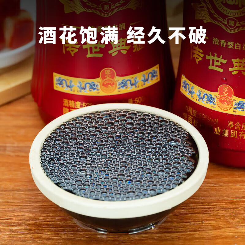 白水杜康【官方正品】浓香型纯粮食固态法白酒礼盒装商务宴请送礼自饮佳品 52度 500mL 6瓶 传世典藏-红