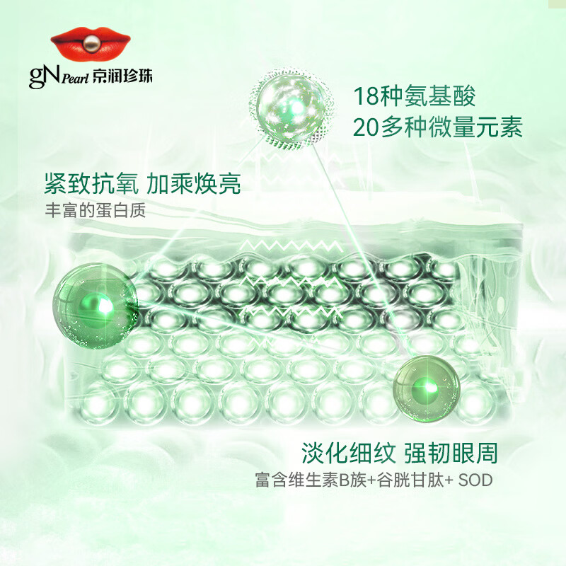 京润珍珠（gNPearl）珍珠牛油果紧致眼霜女15g提拉紧致眼周 牛油果紧致眼霜15g*2