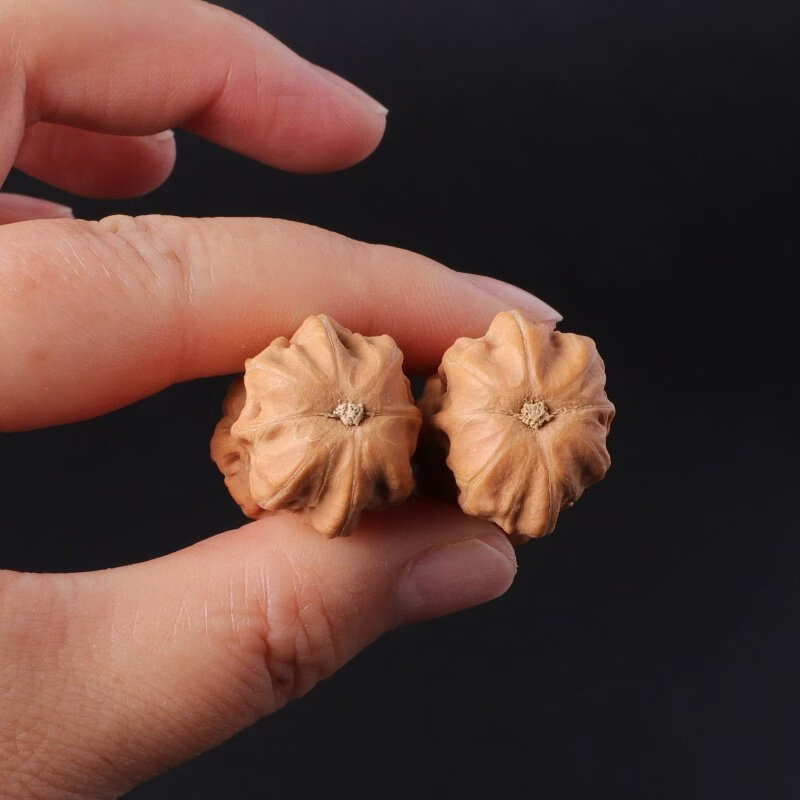 胖东来同款文玩核桃原色文玩秋子花生小手捻异型花生迷你核桃新手 原色花生手捻【精选】葫芦形状配对普通