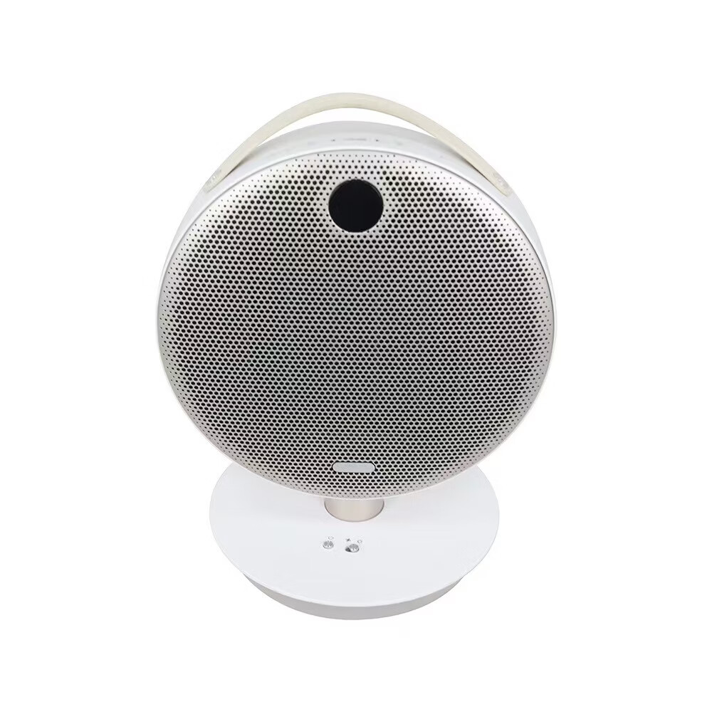 美的（Midea）无叶风扇家用电风扇智能落地扇卧室办公室轻音风随温变定时立式落地塔扇家电一体机APP遥控智控 【白色语音遥控款】7h定时 风随温变