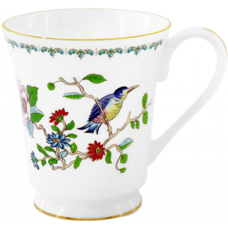 AYNSLEY英國Aynsley骨瓷水杯辦公室茶杯 雀鳥馬克杯