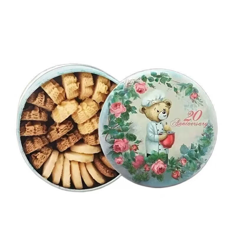 聪明小熊香港妮曲奇曲奇饼320g礼盒装四味奶油饼干进口零食 双味