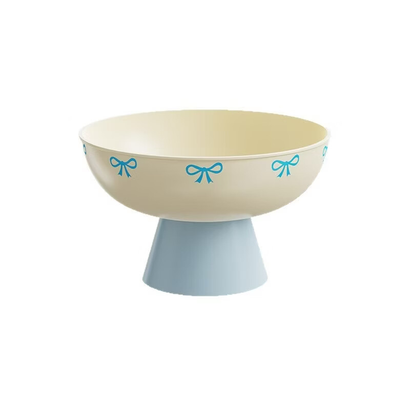 洋臣多巴胺水果盘客厅家用新款高颜值高档沥水托盘创意零食摆放盘 果盘 1层 带托盘 【颜色随机】2个装