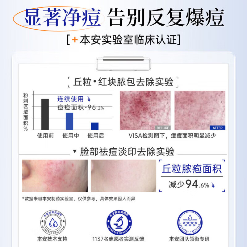 鹿角卉berfeer痘印重组凝胶【医用重组胶原蛋白】改善色素沉淀修护敷料 3盒装【周期装】 【药店同款】