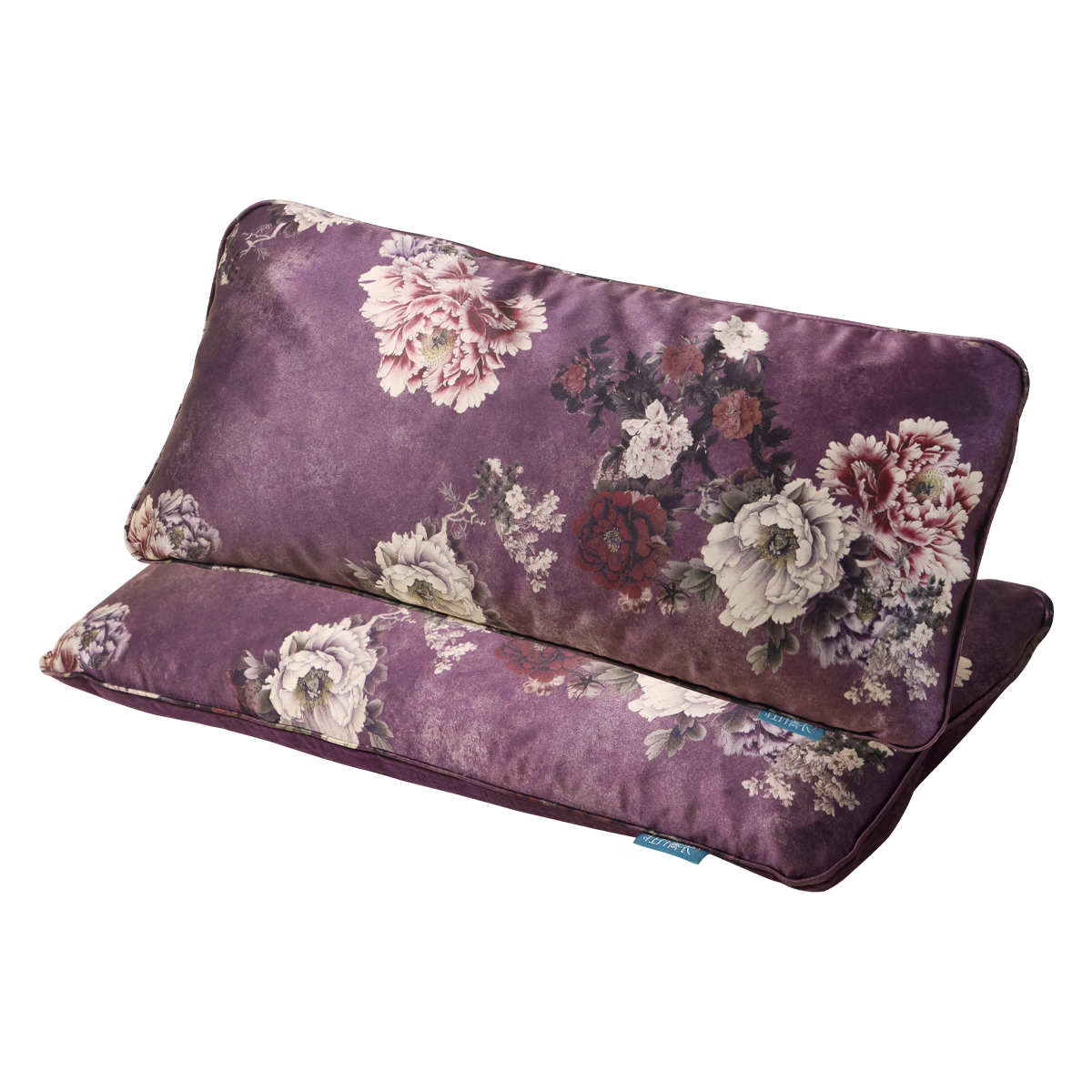 牡丹青衣助眠枕非遗香云纱安睡枕洛阳牡丹籽便携纯丝绸失眠枕头天然礼品 千里江山款香云纱安睡枕（赠礼品包） 单只 50cm*25cm