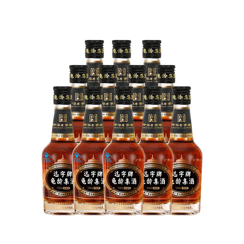 广誉远远字牌龟龄集酒 保健酒延缓衰老抗疲劳 青春小炮125ml*12瓶(1箱） 28度 125mL 12瓶 （1箱）