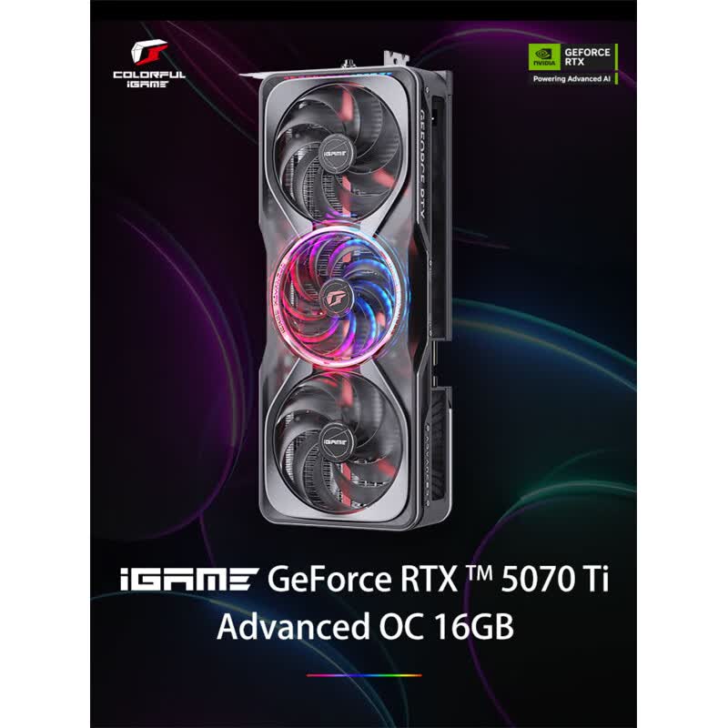 七彩虹（Colorful）RTX5060 5060TI RTX5070 5070TI RTX5080全系显卡战斧Ultra银鲨ADOC水神Neptune火神Vulcan白火神 5070TI AD OC