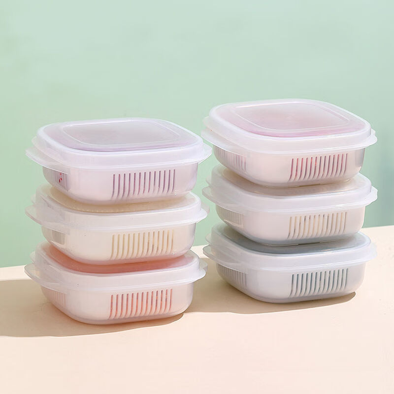 【严选】米饭分装保鲜盒可微波炉饭盒便携便当盒冰箱冷冻带盖收纳 米饭保鲜盒