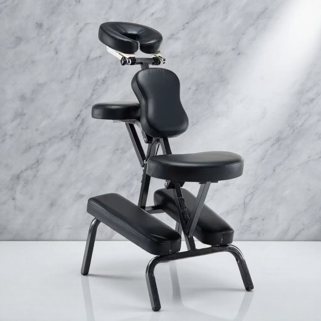 折叠式按摩椅子纹身椅保健椅中医推拿理疗针灸美容养生户外摆摊椅 紫罗兰 加背包