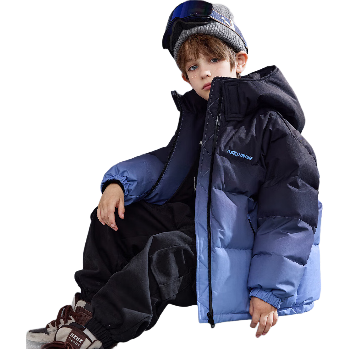 ASK JUNIOR��ˮ��ͯ���޷���ͯ��װ�Ӻ�ů������ñ���ӻ�ѩ������������װ 302.1Ԫ(������)