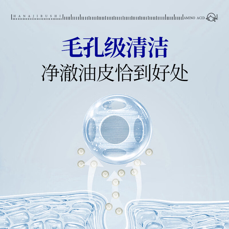 花印洗面奶女男士含氨基酸深层清洁泡沫洁面乳小样护肤品生日礼物 男士水杨酸控油洗面奶150g
