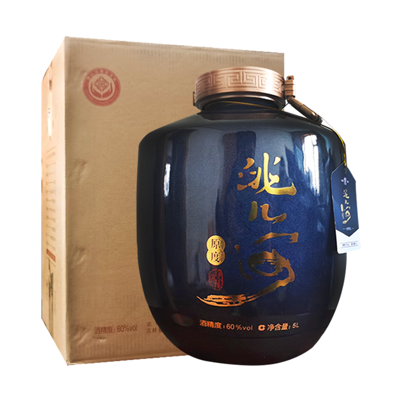 洮儿河封坛酒 原度珍藏白酒60度 收藏vip纪念款浓香型 5000ml封坛酒