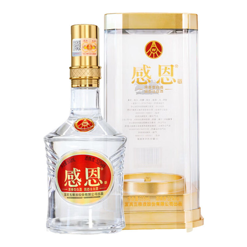 ����Һ�ɷݳ�Ʒ �ж� Ũ���Ͱ׾� 52�� 500mL ��ƿװ �������� 89.0Ԫ����89Ԫ/����