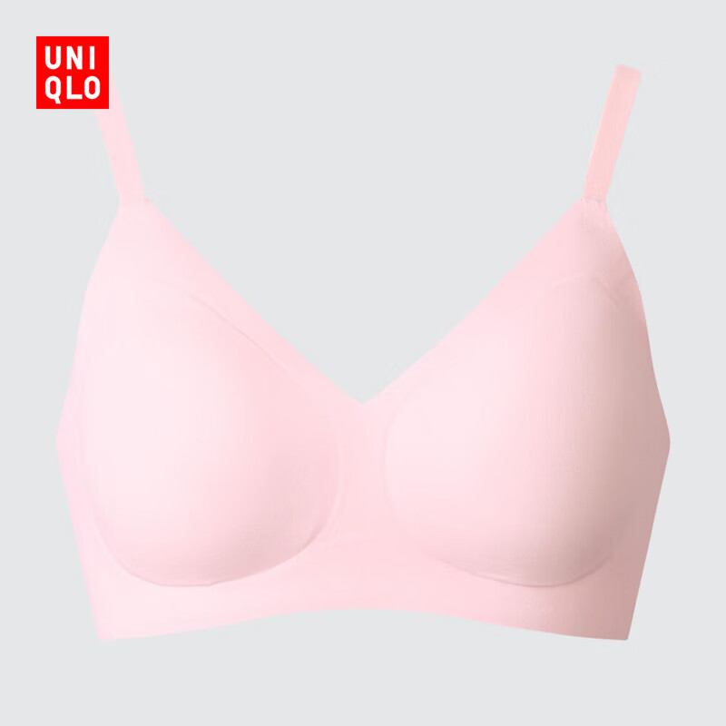 优衣库女装无钢圈文胸/软支撑弹嘟嘟柔托BRA 479194 482667 482667/11粉红色 M 推荐D65 B70 C70 D70 A75 B75