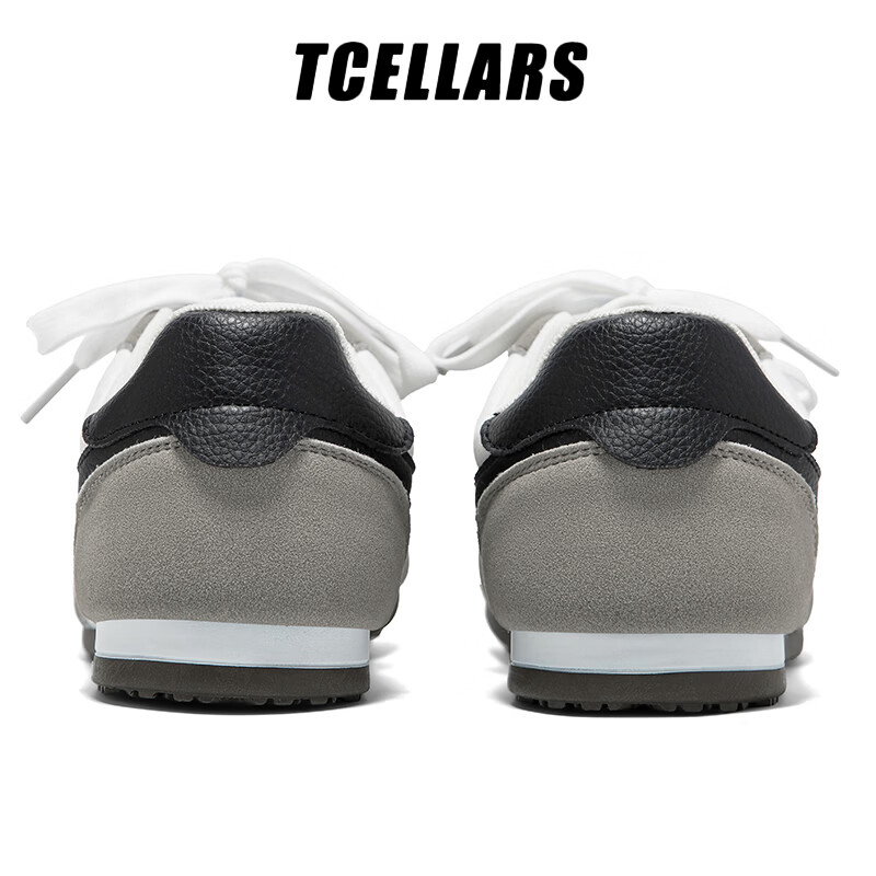 Tcellars德训鞋男鞋春季2026新款潮流百搭平底板鞋低帮舒适运动休闲鞋子 雾霾灰 39