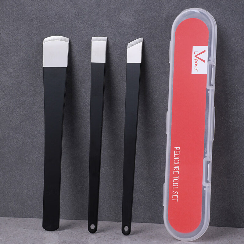 兮儿修脚刀去老茧死皮器专业修脚刀具家用脚后跟刮脚搓脚刀磨脚工具 3把刀+收纳盒