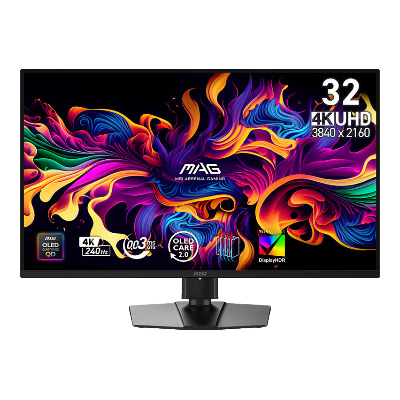 ΢�� MAG 321UP QD-OLED 31.5Ӣ�� 4K 240Hz HDR500 0.03ms GTG ������ת �羺��ʾ�� 5470.51Ԫ