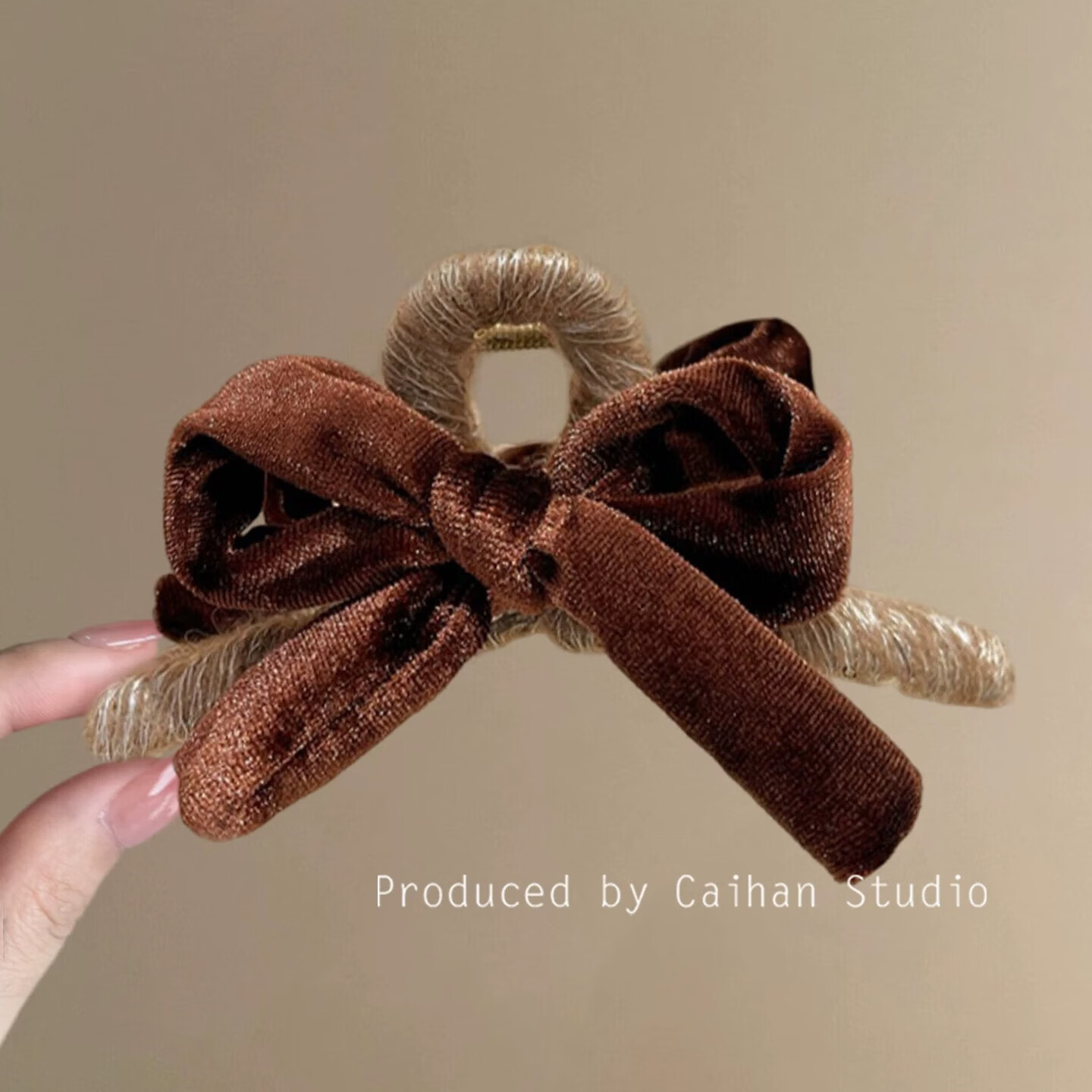 黑色丝绒蝴蝶结抓夹女气质后脑勺鲨鱼夹2025新款高级感发夹子头饰 2个#酒红+蓝色