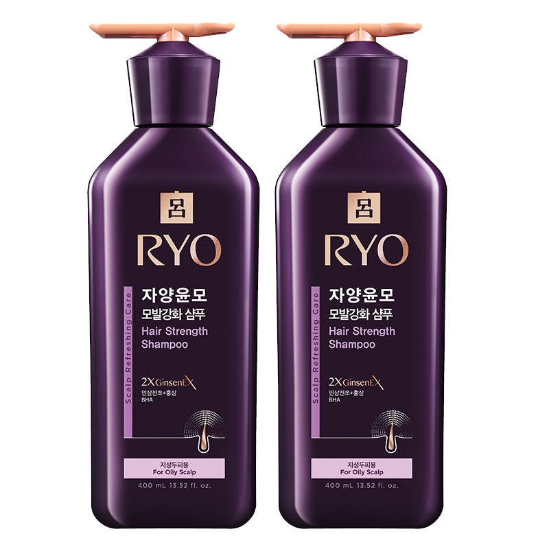 吕（Ryo）紫吕洗发水400ml*2 控油蓬松强韧防断发洗发膏洗发露【油头专研】