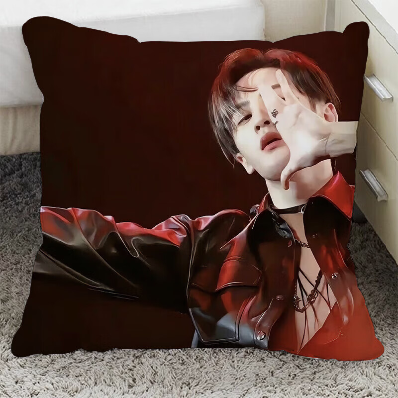 CLCEY檀健次周边抱枕饭制靠垫宿舍卧室床头靠枕闺蜜同学生日礼物 MJG01 40x40厘米(不加枕芯) MJG01