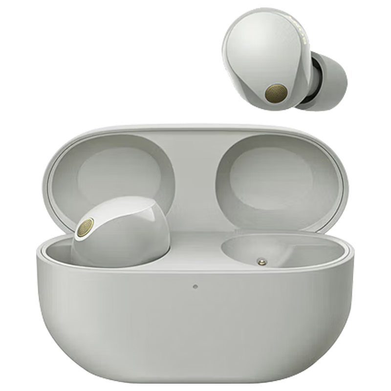 索尼（SONY）WF-1000XM5 真无线蓝牙降噪耳机 新一代降噪豆 智能AI 蓝牙5.3 铂金银 WF-1000XM5
