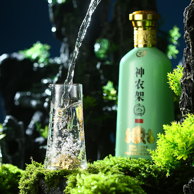 神农架兼香型白酒生态酒浓香粮食酒高粱酒新林级42度 500ml送毛铺酒具 42度 500mL 4瓶 (整箱)送2套毛铺酒具