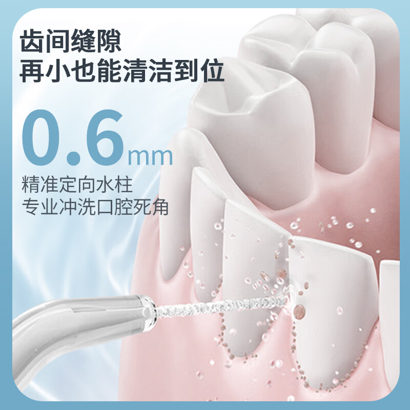 博皓（prooral）冲牙器便携牙齿洗牙器冲洗器家用电动洁牙器水牙线牙缝清洁剔牙神器 送情侣生日礼物 F40 豆沙绿
