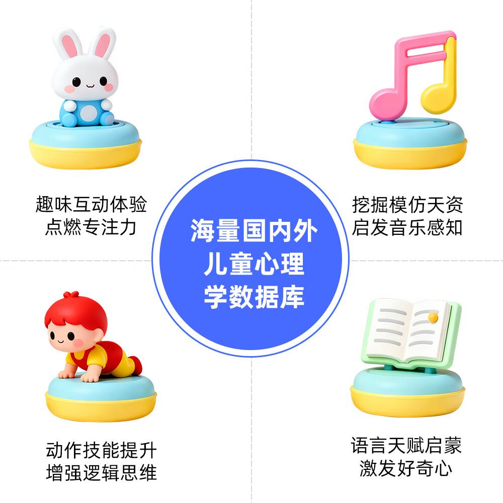 斯麦儿儿童启蒙早教玩具AI智能早教机儿童陪伴兔薇薇AI智能对话故事机