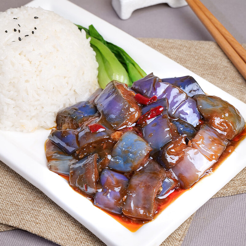粮农星厨肉末茄子10包料理包外卖商家用速食盖浇饭快餐预制菜肴包小碗菜 肉末茄子【200g*10包】
