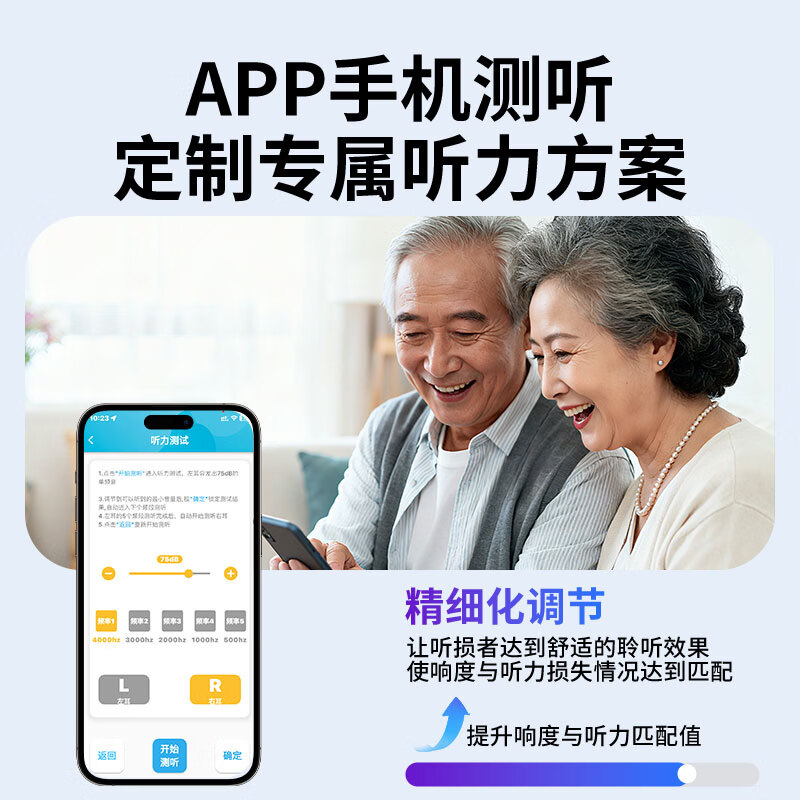 嘉鸥64通道Ric助听器老年人蓝牙二合一美国芯片老人专用中重度年轻人 单耳/升级旗舰|耳鸣掩蔽/64通道轻中/中重度专用