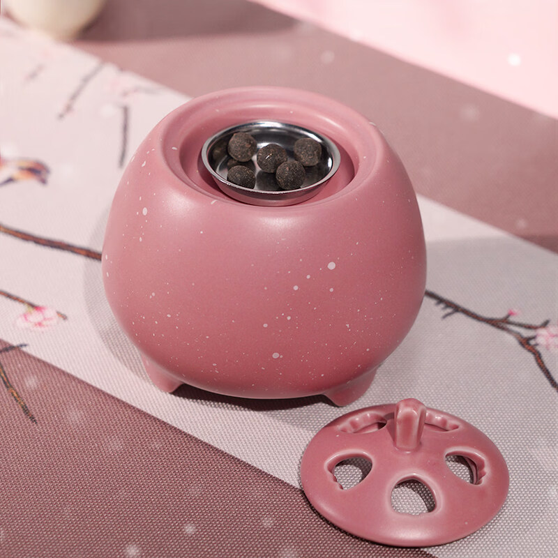 普云雪梅電子熏香爐定時調溫家用臥室粉系浪漫安全便捷香薰爐 雪梅電子熏香爐【定時調溫】