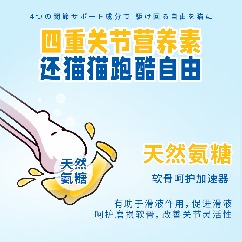 DHC Kitty&Doggy猫咪鲨鱼软骨素粉宠物营养补充剂呵护关节保健品折耳猫DHC旗下 【约60天】 50g*1袋