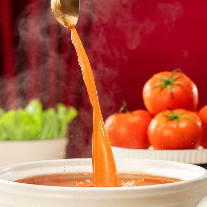 阳家私坊大块番茄火锅底料小包装家用番茄酱商用0添加西红柿汤料米线调料 原味300克*1袋