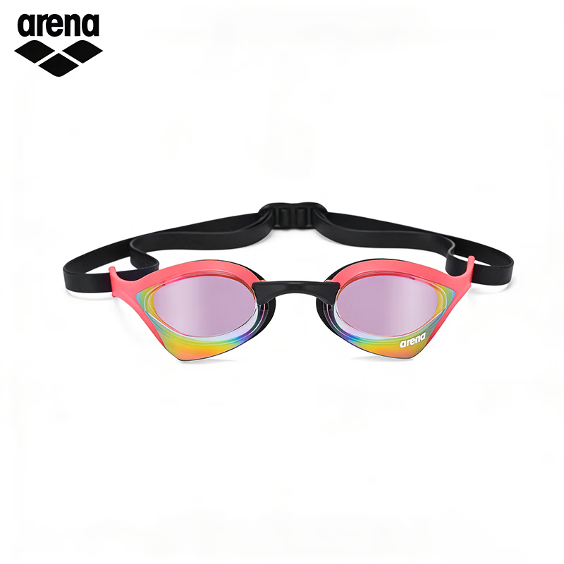 阿瑞娜（arena）进口竞技竞速眼镜蛇游泳镜男女士防雾先锋高清比赛专业泳联认证 26年新色-粉色（PKPK） 平光